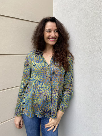 Alesha Shirt Blueberries