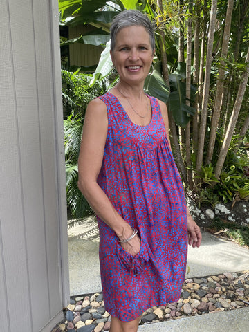 Amanda Dress Lapis Stone