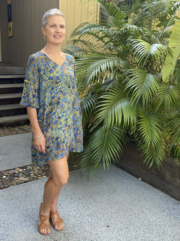 Ava Dress Blue Lotus NEW