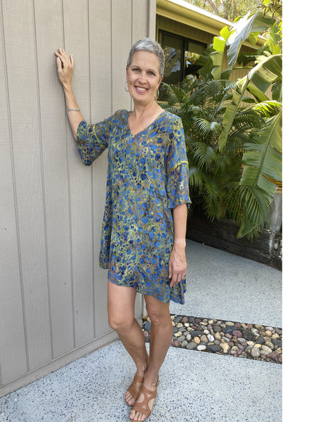 Ava Dress Blue Lotus NEW