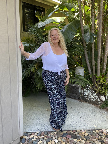 Bell Trouser  Indigo Pebble