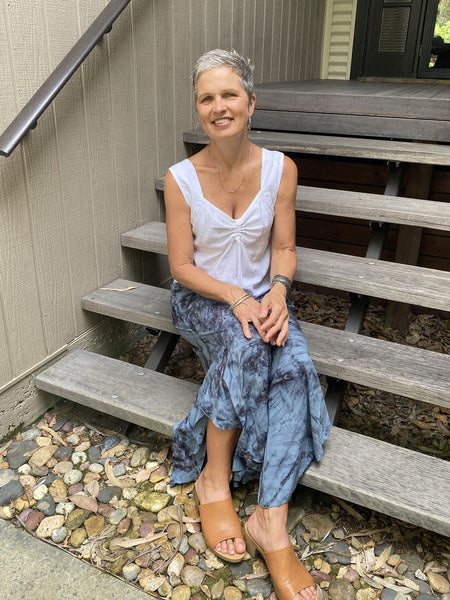 Bell Trouser Marbled Grey