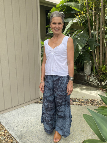 Bell Trouser Marbled Grey