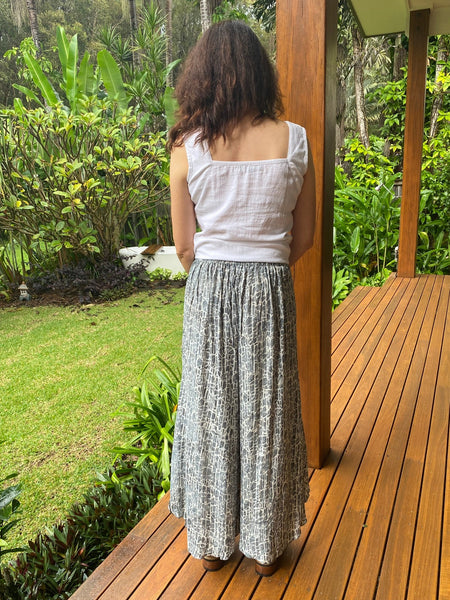 Bell Trouser Grey Lattice