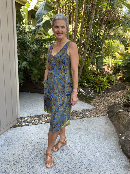 Brea Dress Blue Lotus NEW