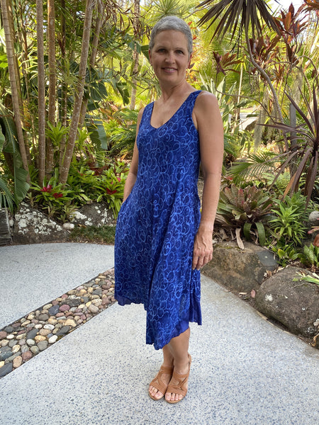 Brea Dress Lapis Ohm NEW