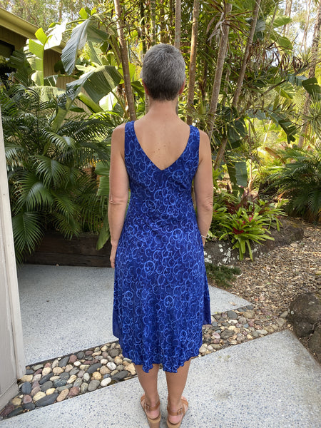 Brea Dress Lapis Ohm NEW