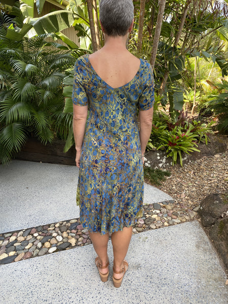 Brianna Dress Blue Lotus NEW