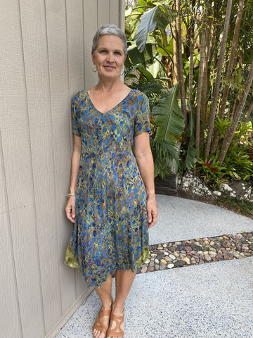 Brianna Dress Blue Lotus NEW