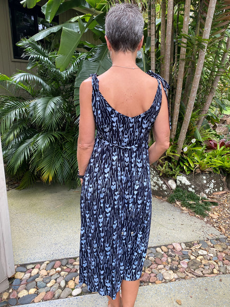 Ellie Dress Indigo Love Chain