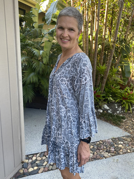 Holly Dress Grey Ohm NEW