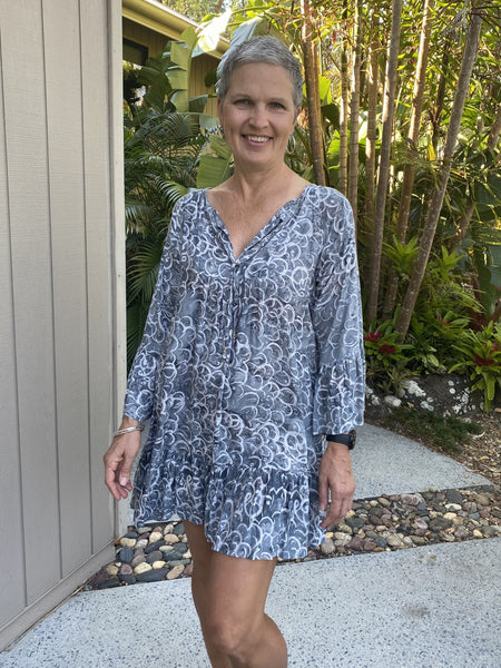 Holly Dress Grey Ohm NEW