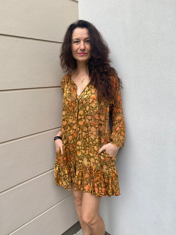 Holly Dress Autumn Lotus