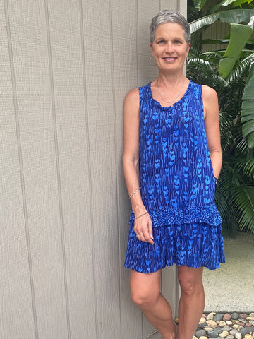 Issie Dress Lapis Love Chain