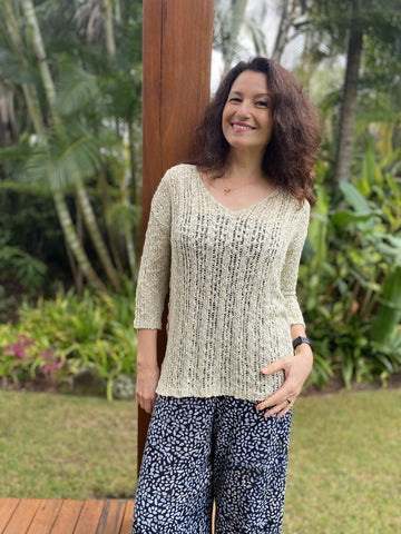 Kaz Knit Top Stone