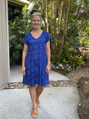 Laura Dress Lapis Ohm NEW