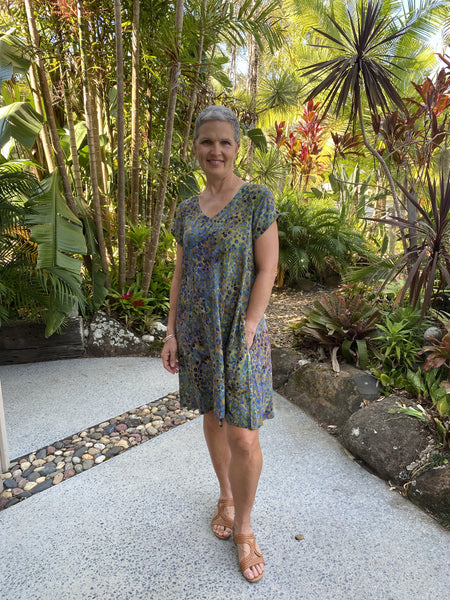 Laura Dress Blueberries NEW