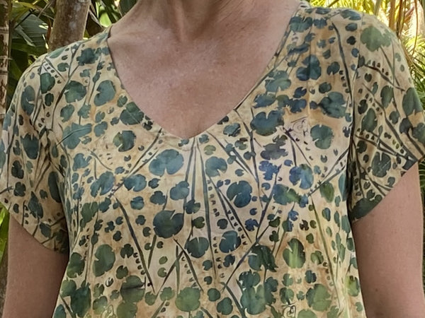 Laura Dress Earthy Lotus NEW