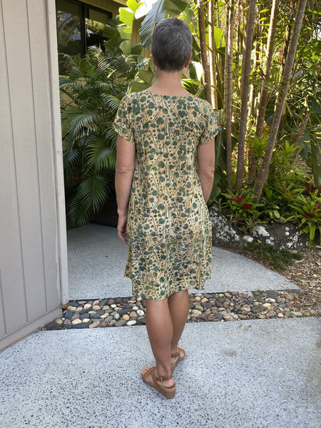 Laura Dress Earthy Lotus NEW