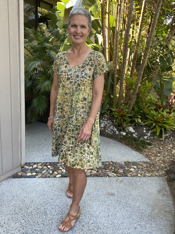 Laura Dress Earthy Lotus NEW