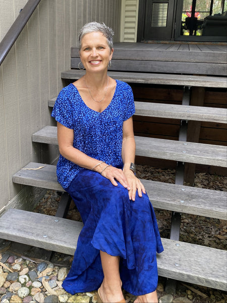 Kesha Top Cobalt Stone