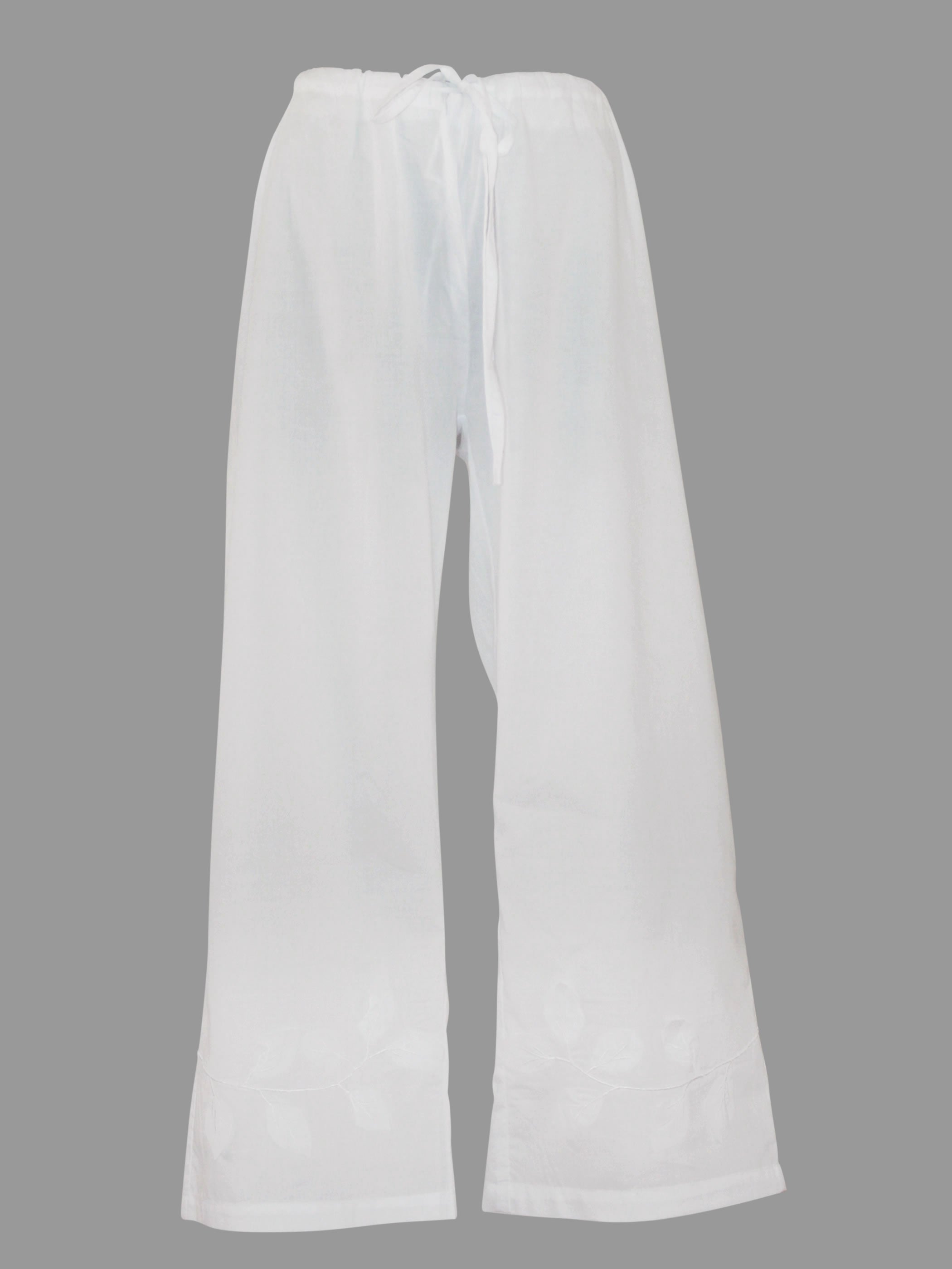 Lani White Cotton Yoga Pants GAAB Designs